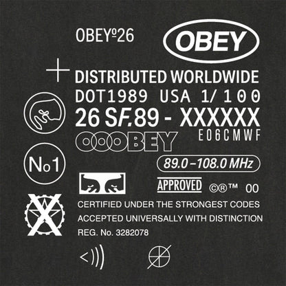 OBEY OBEY CODE オベイ オベイ コード 167924337【メンズ コットン素材 グラフィック 半袖 26SS】