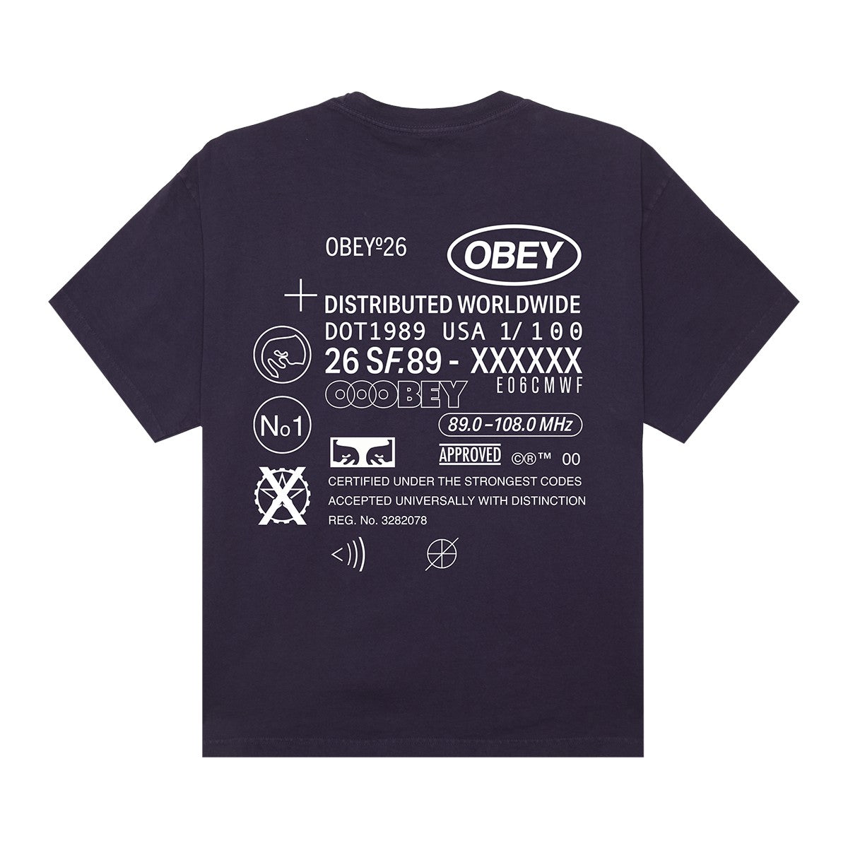 OBEY OBEY CODE オベイ オベイ コード 167924337【メンズ コットン素材 グラフィック 半袖 26SS】