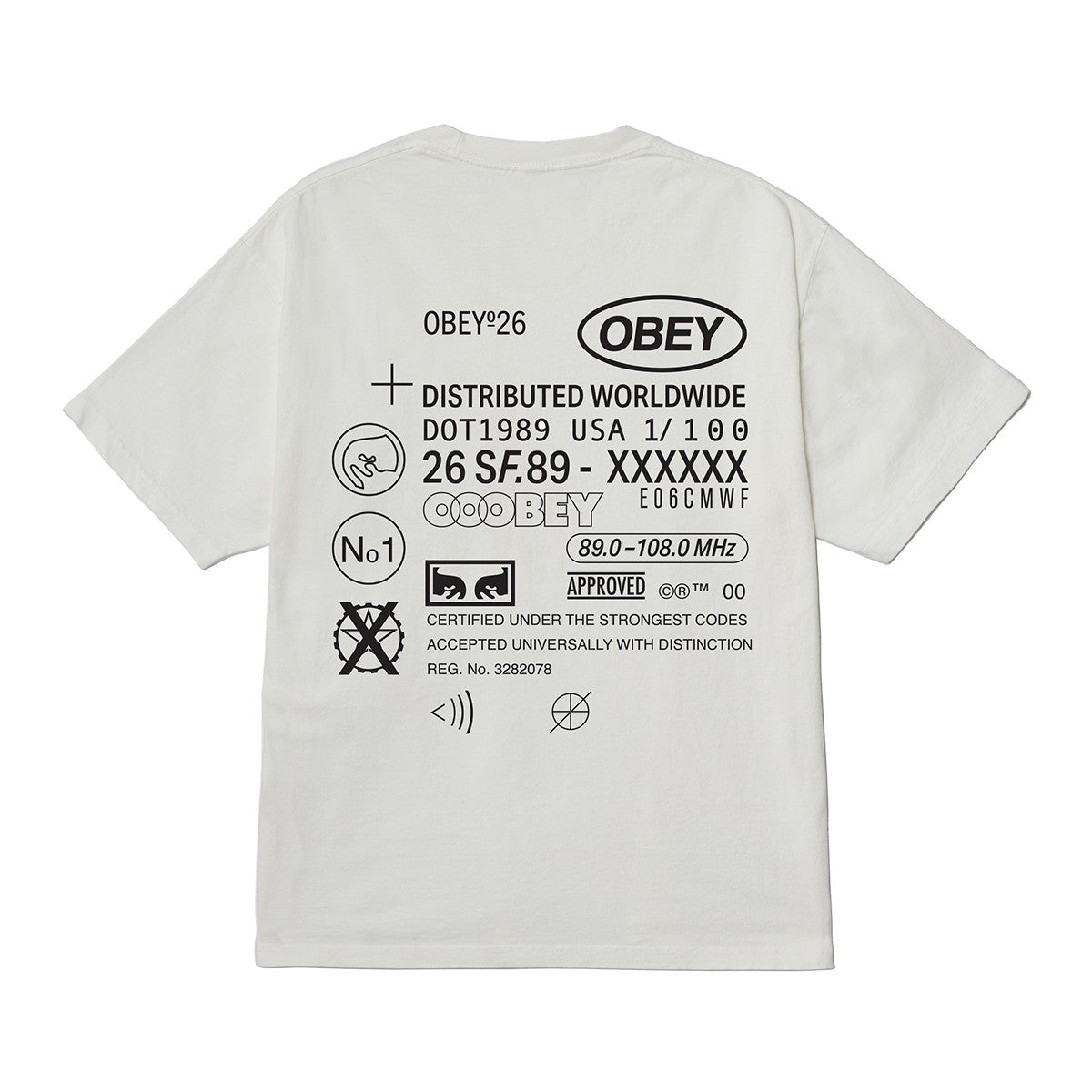 OBEY OBEY CODE オベイ オベイ コード 167924337【メンズ コットン素材 グラフィック 半袖 26SS】