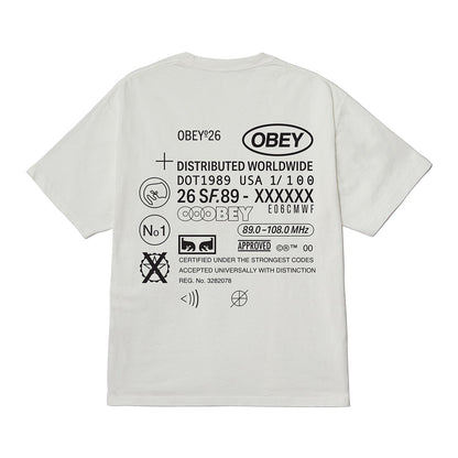 OBEY OBEY CODE オベイ オベイ コード 167924337【メンズ コットン素材 グラフィック 半袖 26SS】