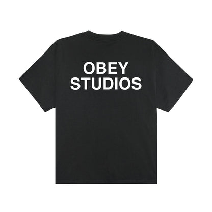 OBEY PIT HEAVYWEIGHT T-SHIRT オベイ ピット ヘビーウェイト Tシャツ 168024363【メンズ コットン100％ グラフィック 半袖 26SS】