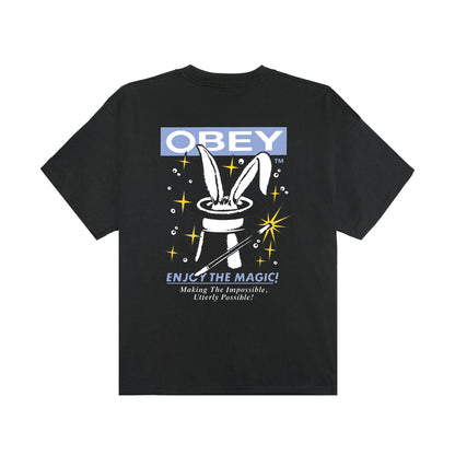 OBEY ENJOY THE MAGIC HEAVYWEIGHT T-SHIRT オベイ エンジョイ ザ マジック ヘビーウェイトTシャツ 168024381【メンズ 半袖 コットン素材 グラフィック 26SS】