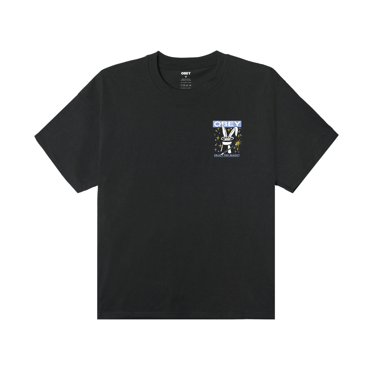 OBEY ENJOY THE MAGIC HEAVYWEIGHT T-SHIRT オベイ エンジョイ ザ マジック ヘビーウェイトTシャツ 168024381【メンズ 半袖 コットン素材 グラフィック 26SS】