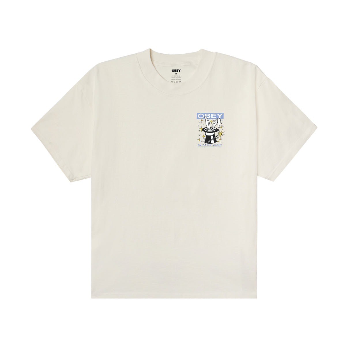 OBEY ENJOY THE MAGIC HEAVYWEIGHT T-SHIRT オベイ エンジョイ ザ マジック ヘビーウェイトTシャツ 168024381【メンズ 半袖 コットン素材 グラフィック 26SS】
