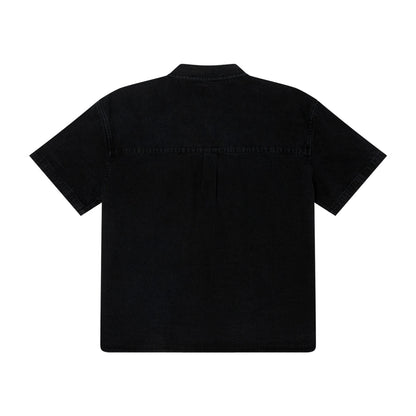 OBEY OWENS DENIM SS SHIRT オベイ オーウェンズ デニム ショートスリーブ シャツ 181210451【メンズ コットン100％ リラックスシャツ 半袖 26SS】