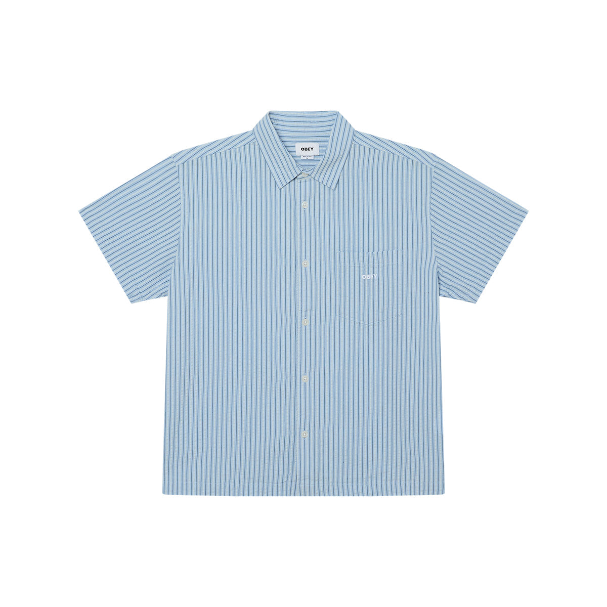 OBEY ALAN SS SHIRT オベイ アラン ショートスリーブ シャツ 181210453【メンズ コットン100％ ストレートヘム 快適な着心地 26SS】