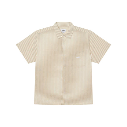OBEY ALAN SS SHIRT オベイ アラン ショートスリーブ シャツ 181210453【メンズ コットン100％ ストレートヘム 快適な着心地 26SS】