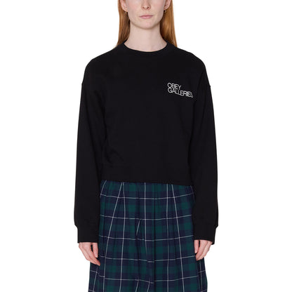 OBEY GALLERIES CROPPED CREWNECK オベイ ギャラリーズ クロップド クルーネック 211600163【レディース スウェット クルーネック リラックス 26SS】