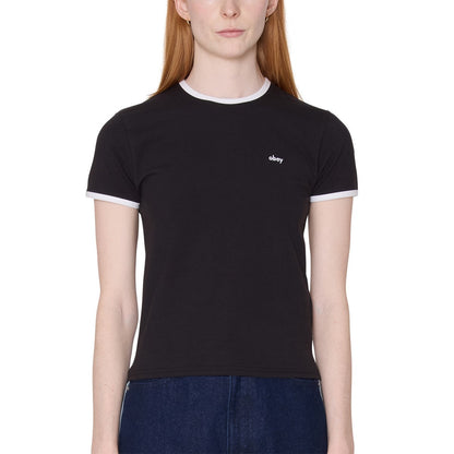 OBEY DUVALL RINGER SS オベイ デュバル リンガー SS 231080163【レディース コットン素材 フィットシルエット 半袖 26SS】