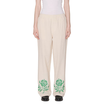 OBEY ROSES EMBELLISHED PANT オベイ ローゼズ エンベリッシュド パンツ 242000125【レディース ワイドパンツ バギーフィット ストレートレッグ カジュアル 26SS】