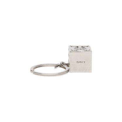 OBEY ICON FACE CUBE KEY CHAIN オベイ アイコン フェイス キューブ キーチェーン 100160030SILO26P【メンズ キーチェーン 100%亜鉛合金 26SS】