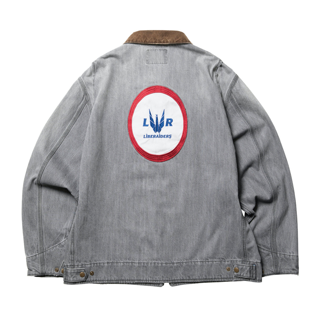 Liberaiders DENIM WORK JACKET リベレイダース デニムワークジャケット 730012601【メンズ デニム ワークジャケット ワッペン 缶バッジ 26SS】