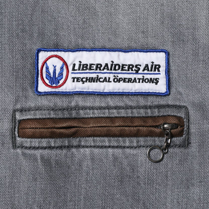Liberaiders DENIM WORK JACKET リベレイダース デニムワークジャケット 730012601【メンズ デニム ワークジャケット ワッペン 缶バッジ 26SS】
