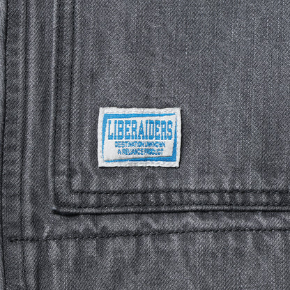Liberaiders DENIM WORK JACKET リベレイダース デニムワークジャケット 730012601【メンズ デニム ワークジャケット ワッペン 缶バッジ 26SS】