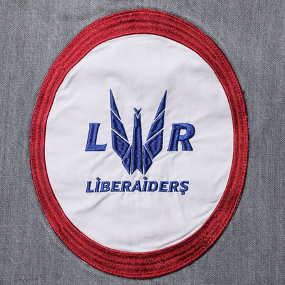 Liberaiders DENIM WORK JACKET リベレイダース デニムワークジャケット 730012601【メンズ デニム ワークジャケット ワッペン 缶バッジ 26SS】