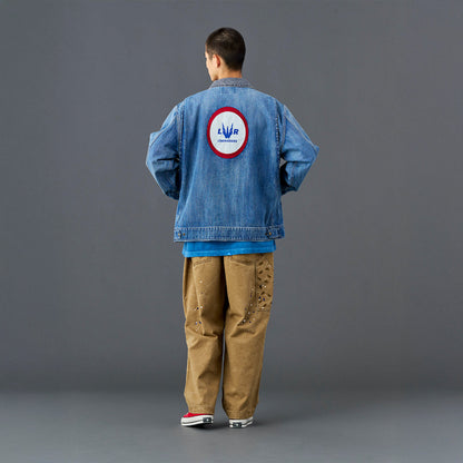 Liberaiders DENIM WORK JACKET リベレイダース デニムワークジャケット 730012601【メンズ デニム ワークジャケット ワッペン 缶バッジ 26SS】