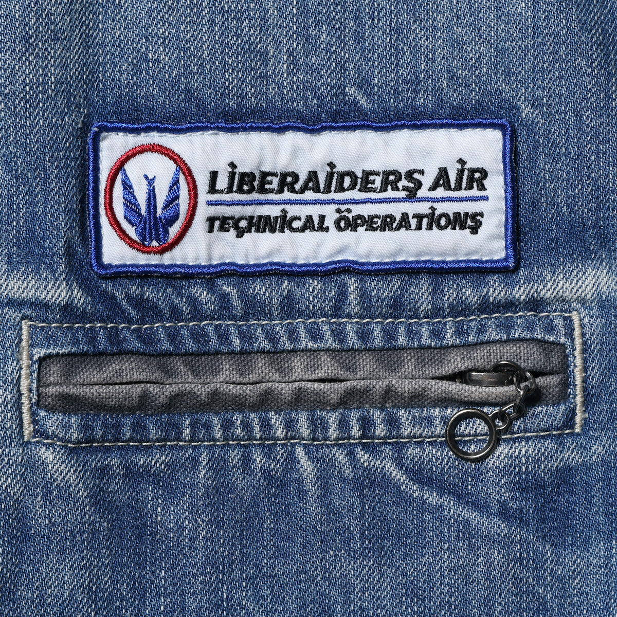 Liberaiders DENIM WORK JACKET リベレイダース デニムワークジャケット 730012601【メンズ デニム ワークジャケット ワッペン 缶バッジ 26SS】