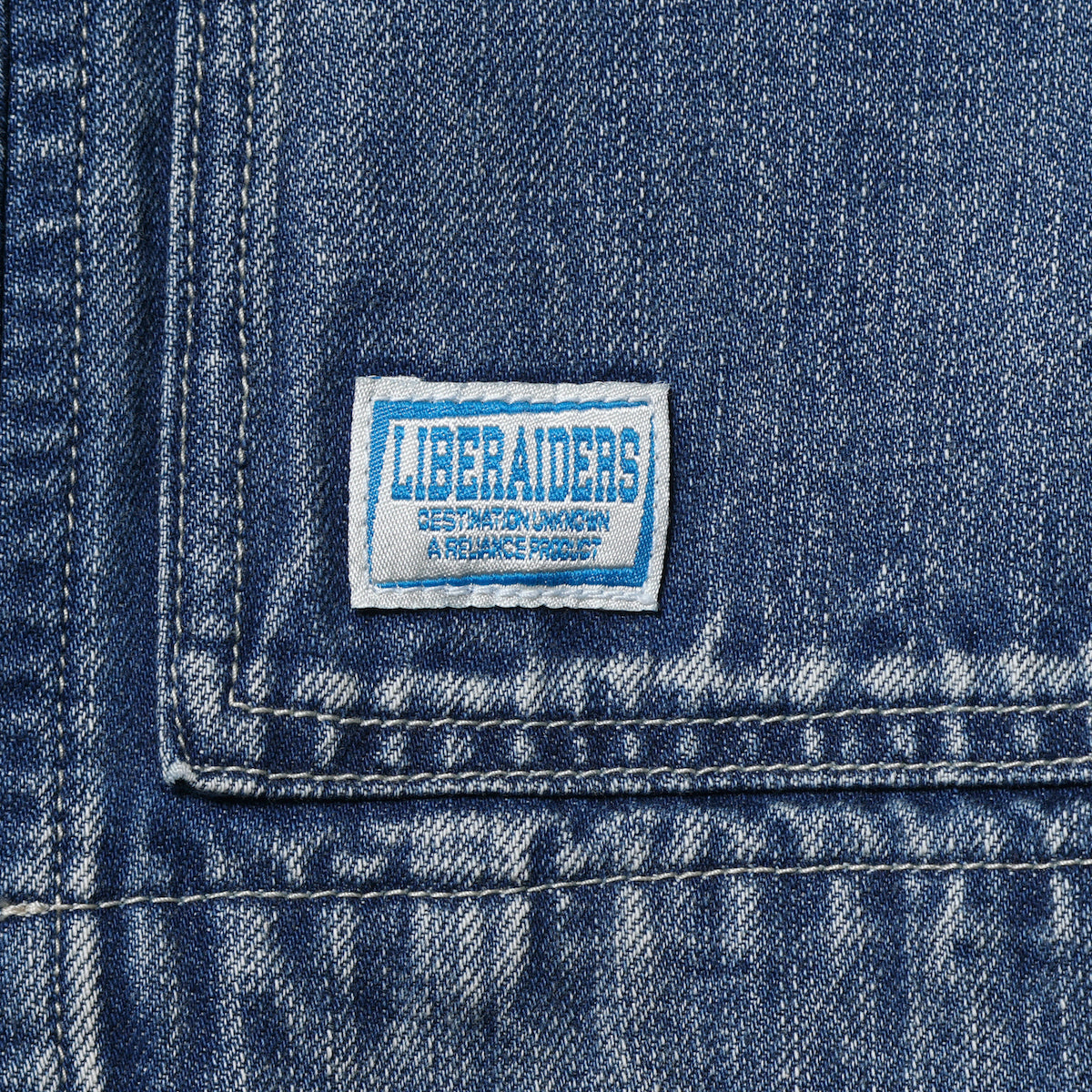 Liberaiders DENIM WORK JACKET リベレイダース デニムワークジャケット 730012601【メンズ デニム ワークジャケット ワッペン 缶バッジ 26SS】