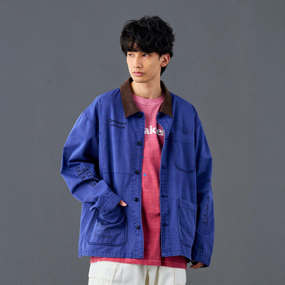 Liberaiders HANDWRITING PRINT COVERALL リベレイダース ハンドライティング プリント カバーオール 730032601【メンズ カバーオール コットンツイル ワークジャケット 手書きプリント 26SS】