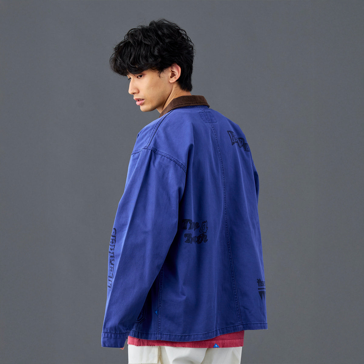 Liberaiders HANDWRITING PRINT COVERALL リベレイダース ハンドライティング プリント カバーオール 730032601【メンズ カバーオール コットンツイル ワークジャケット 手書きプリント 26SS】