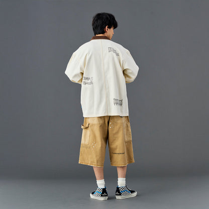 Liberaiders HANDWRITING PRINT COVERALL リベレイダース ハンドライティング プリント カバーオール 730032601【メンズ カバーオール コットンツイル ワークジャケット 手書きプリント 26SS】