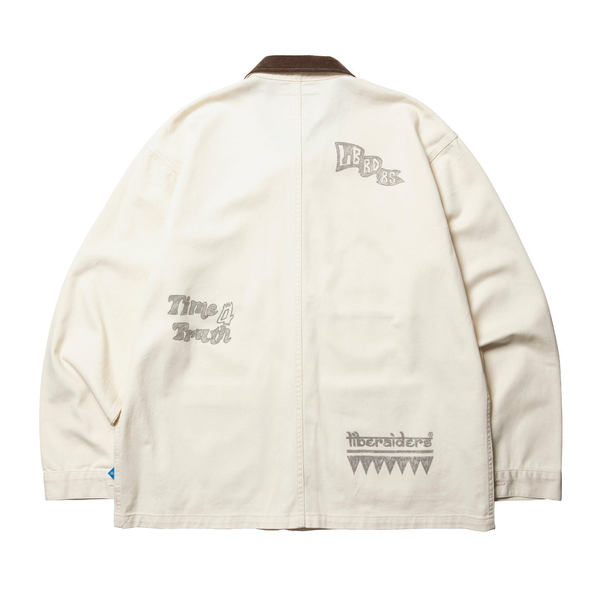 Liberaiders HANDWRITING PRINT COVERALL リベレイダース ハンドライティング プリント カバーオール 730032601【メンズ カバーオール コットンツイル ワークジャケット 手書きプリント 26SS】