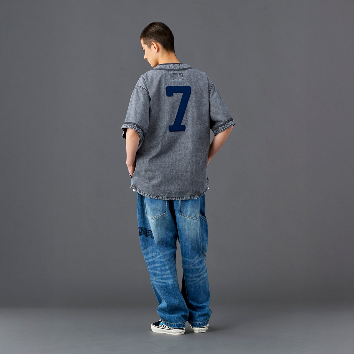Liberaiders CHAMBRAY BASEBALL SHIRT リベレイダース シャンブレー ベースボール シャツ 732012601【メンズ ベースボールシャツ ブリーチ加工 ポケット 26SS】