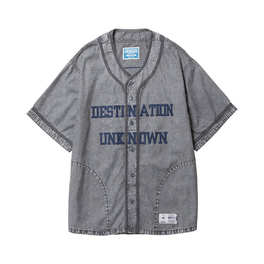 Liberaiders CHAMBRAY BASEBALL SHIRT リベレイダース シャンブレー ベースボール シャツ 732012601【メンズ ベースボールシャツ ブリーチ加工 ポケット 26SS】