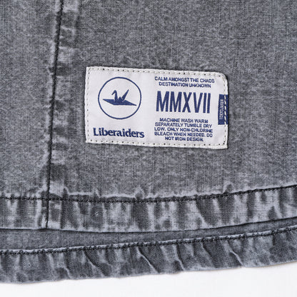 Liberaiders CHAMBRAY BASEBALL SHIRT リベレイダース シャンブレー ベースボール シャツ 732012601【メンズ ベースボールシャツ ブリーチ加工 ポケット 26SS】
