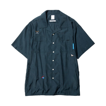 Liberaiders COTTON RAYON S/S SHIRT  リベレイダース コットン レーヨン 半袖シャツ 732052601【メンズ 半袖 開襟シャツ 接触冷感効果 26SS】