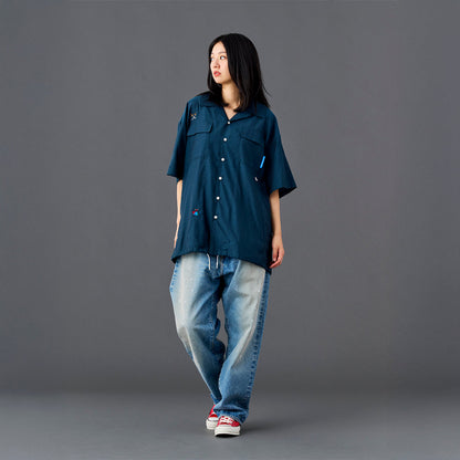 Liberaiders COTTON RAYON S/S SHIRT  リベレイダース コットン レーヨン 半袖シャツ 732052601【メンズ 半袖 開襟シャツ 接触冷感効果 26SS】