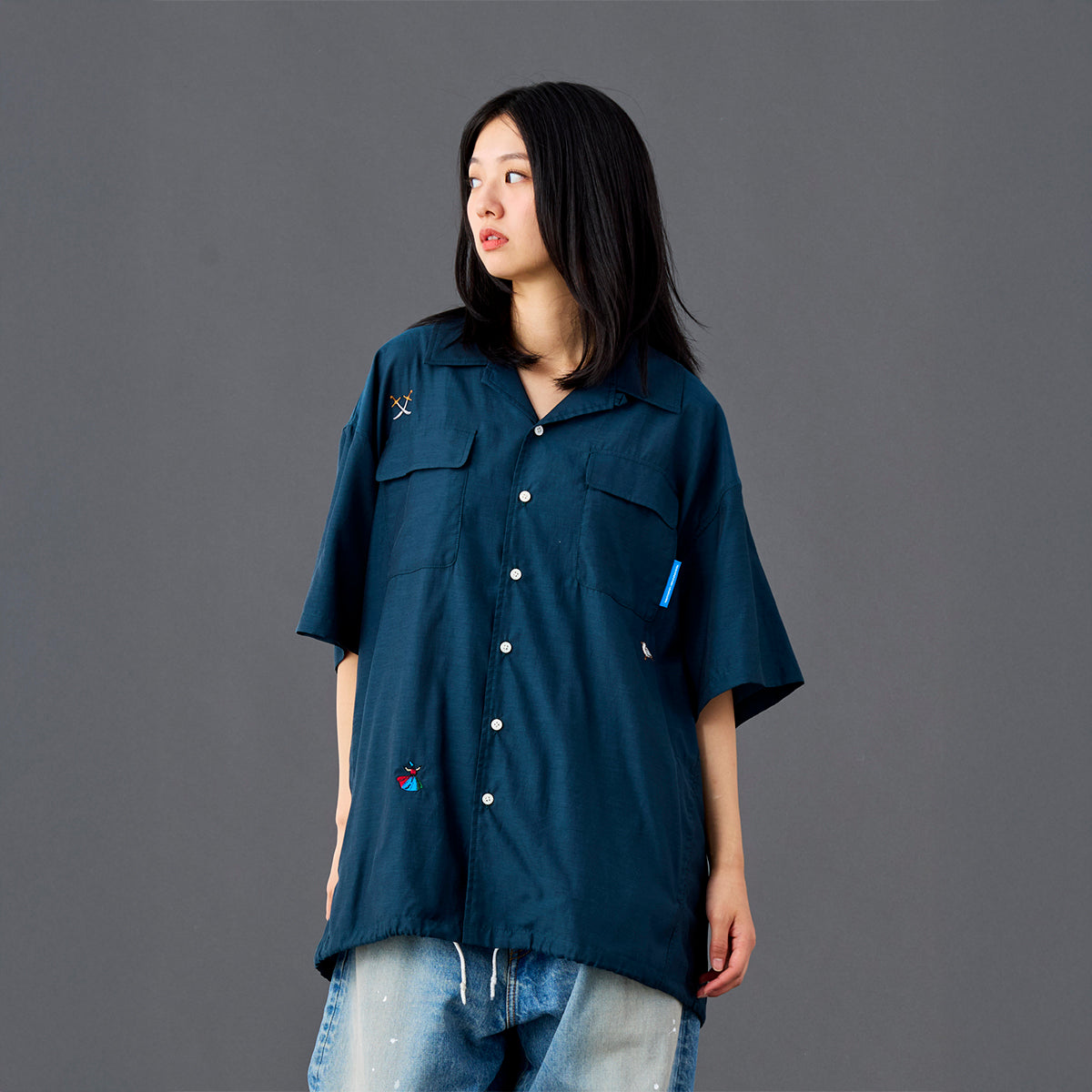 Liberaiders COTTON RAYON S/S SHIRT  リベレイダース コットン レーヨン 半袖シャツ 732052601【メンズ 半袖 開襟シャツ 接触冷感効果 26SS】