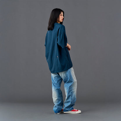 Liberaiders COTTON RAYON S/S SHIRT  リベレイダース コットン レーヨン 半袖シャツ 732052601【メンズ 半袖 開襟シャツ 接触冷感効果 26SS】