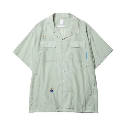 Liberaiders COTTON RAYON S/S SHIRT  リベレイダース コットン レーヨン 半袖シャツ 732052601【メンズ 半袖 開襟シャツ 接触冷感効果 26SS】