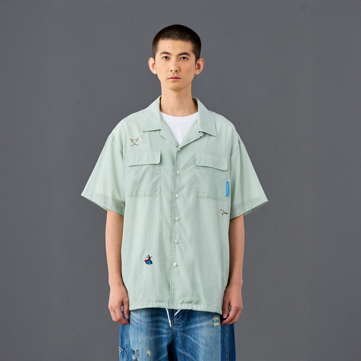 Liberaiders COTTON RAYON S/S SHIRT  リベレイダース コットン レーヨン 半袖シャツ 732052601【メンズ 半袖 開襟シャツ 接触冷感効果 26SS】