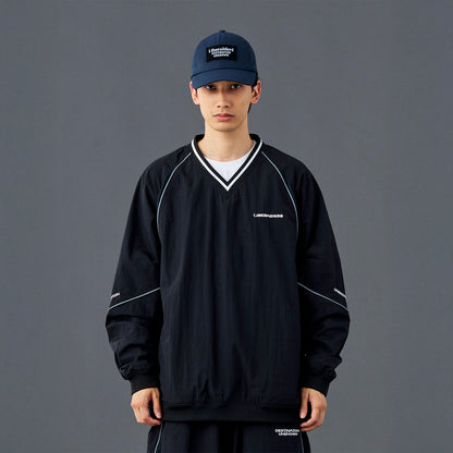 Liberaiders LR NYLON PULLOVER リベレイダース LR ナイロンプルオーバー 735012601【メンズ ナイロンプルオーバー Vネックトップス 軽量アウター 通気性ウェア メッシュ裏地 26SS】