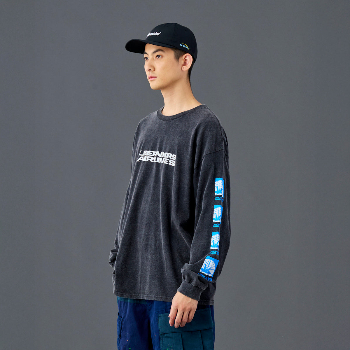 Liberaiders AIRLINE L/S TEE リベレイダース エアライン ロングスリーブ ティー 735052601【メンズ ヴィンテージTシャツ プリントTシャツ ロゴTシャツ 半袖Tシャツ 26SS】