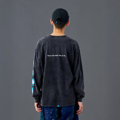 Liberaiders AIRLINE L/S TEE リベレイダース エアライン ロングスリーブ ティー 735052601【メンズ ヴィンテージTシャツ プリントTシャツ ロゴTシャツ 半袖Tシャツ 26SS】