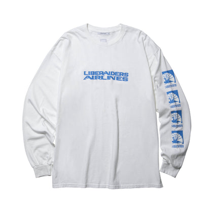 Liberaiders AIRLINE L/S TEE リベレイダース エアライン ロングスリーブ ティー 735052601【メンズ ヴィンテージTシャツ プリントTシャツ ロゴTシャツ 半袖Tシャツ 26SS】