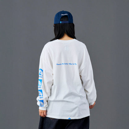 Liberaiders AIRLINE L/S TEE リベレイダース エアライン ロングスリーブ ティー 735052601【メンズ ヴィンテージTシャツ プリントTシャツ ロゴTシャツ 半袖Tシャツ 26SS】