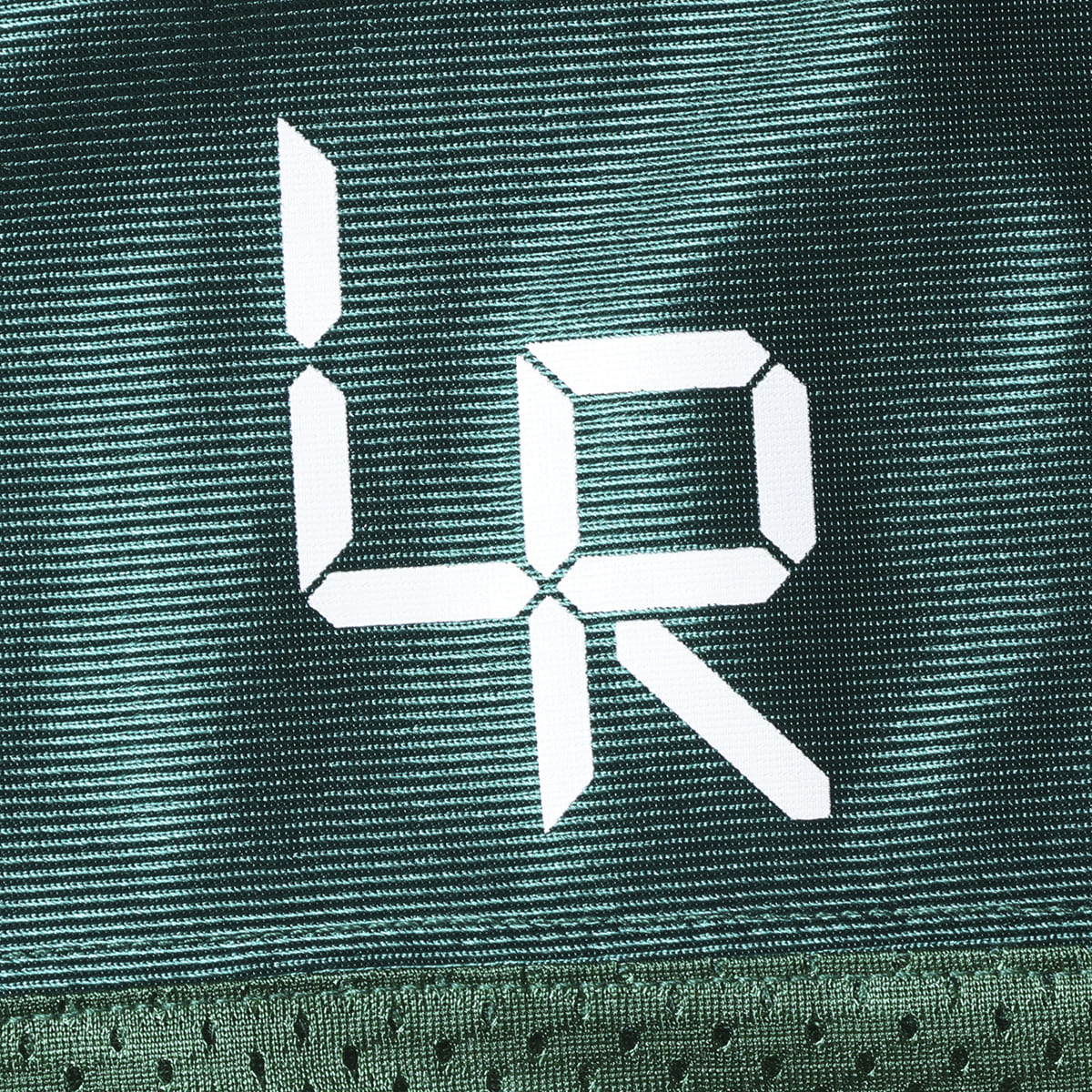 Liberaiders DIGITAL LOGO FOOTBALL TEE リベレイダース デジタル ロゴ フットボール ティー 736012601【メンズ メッシュ生地 サテン生地 デジタルフォント 26SS】