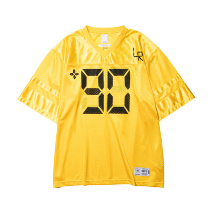 Liberaiders DIGITAL LOGO FOOTBALL TEE リベレイダース デジタル ロゴ フットボール ティー 736012601【メンズ メッシュ生地 サテン生地 デジタルフォント 26SS】