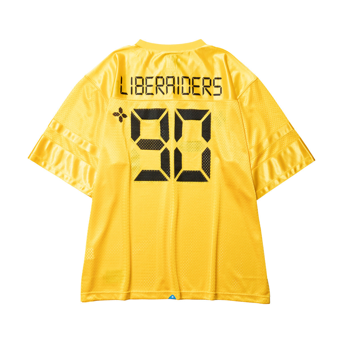 Liberaiders DIGITAL LOGO FOOTBALL TEE リベレイダース デジタル ロゴ フットボール ティー 736012601【メンズ メッシュ生地 サテン生地 デジタルフォント 26SS】