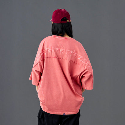 Liberaiders PIGMENT DYED DOLMAN SLEEVE TEE リベレイダース ピグメントダイ ドルマンスリーブ ティー 736042601【メンズ ドルマンスリーブTシャツ ビッグシルエットTシャツ 刺繍Tシャツ 26SS】