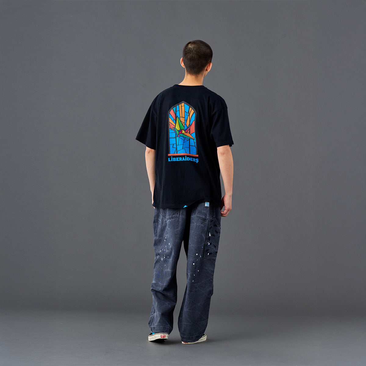 Liberaiders STAINED GLASS TEE リベレイダース ステンドグラス ティー 736112601【メンズ Tシャツ 半袖 グラフィックTシャツ カジュアルトップス 26SS】