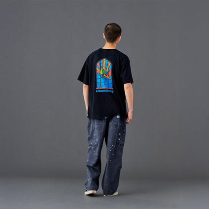 Liberaiders STAINED GLASS TEE リベレイダース ステンドグラス ティー 736112601【メンズ Tシャツ 半袖 グラフィックTシャツ カジュアルトップス 26SS】