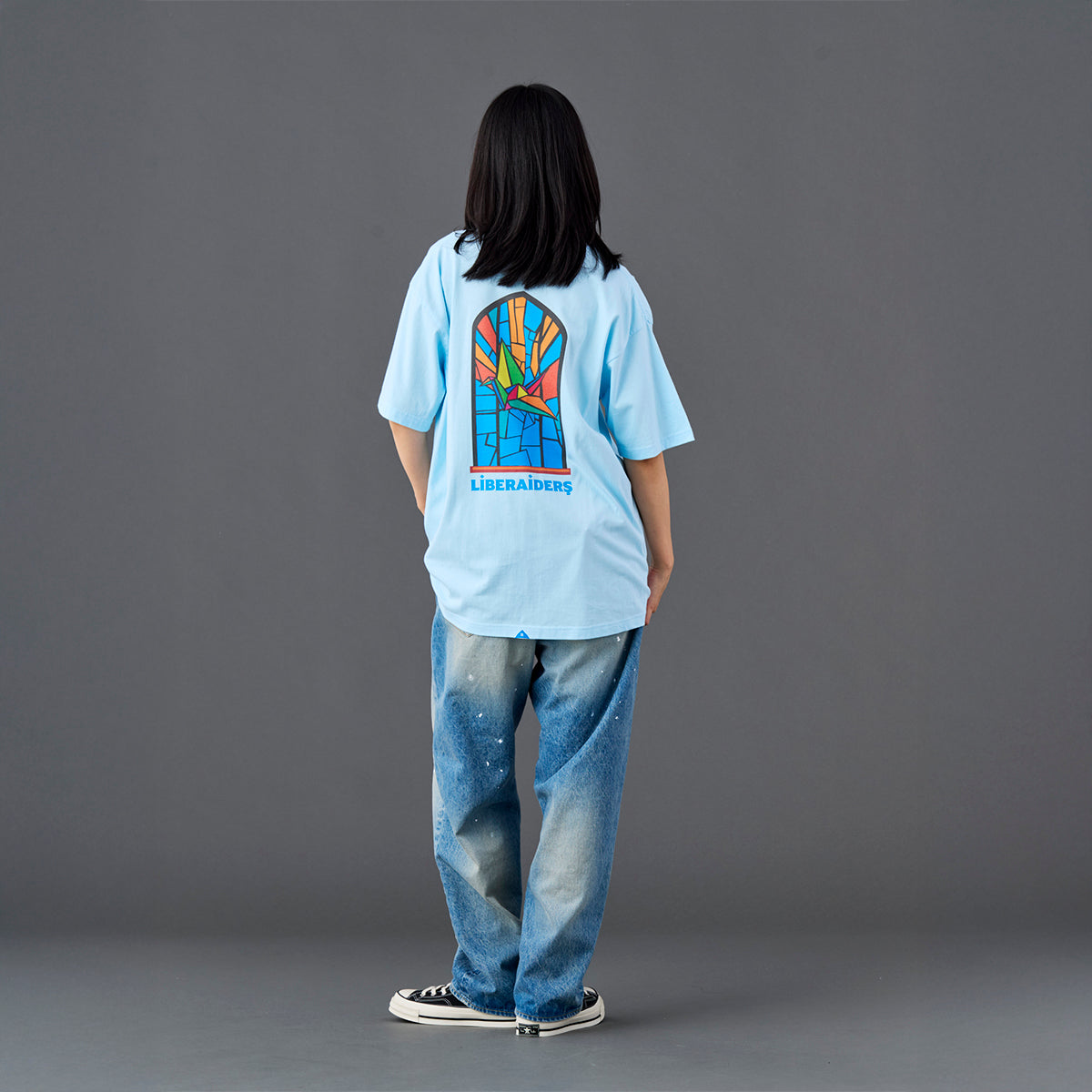 Liberaiders STAINED GLASS TEE リベレイダース ステンドグラス ティー 736112601【メンズ Tシャツ 半袖 グラフィックTシャツ カジュアルトップス 26SS】