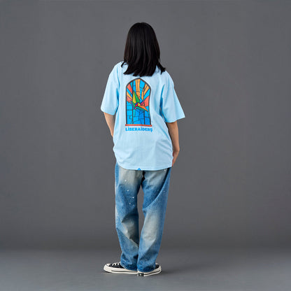 Liberaiders STAINED GLASS TEE リベレイダース ステンドグラス ティー 736112601【メンズ Tシャツ 半袖 グラフィックTシャツ カジュアルトップス 26SS】