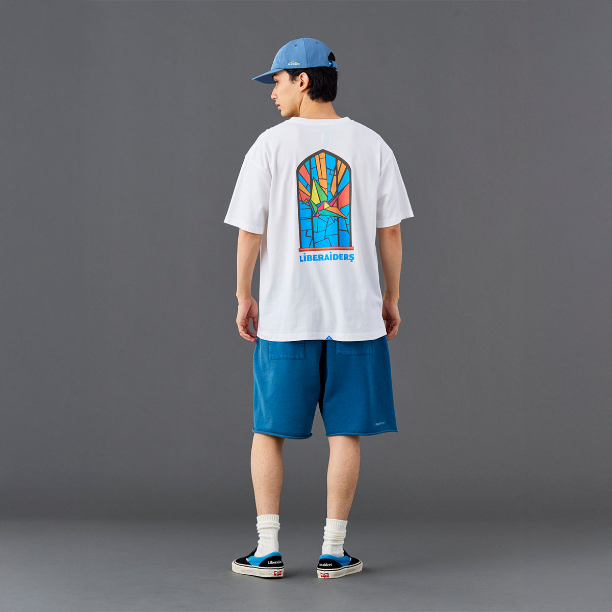 Liberaiders STAINED GLASS TEE リベレイダース ステンドグラス ティー 736112601【メンズ Tシャツ 半袖 グラフィックTシャツ カジュアルトップス 26SS】