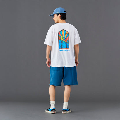 Liberaiders STAINED GLASS TEE リベレイダース ステンドグラス ティー 736112601【メンズ Tシャツ 半袖 グラフィックTシャツ カジュアルトップス 26SS】